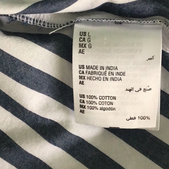 Style & Co. - women’s long sleeve button up striped shirt - Picture 8 of 8